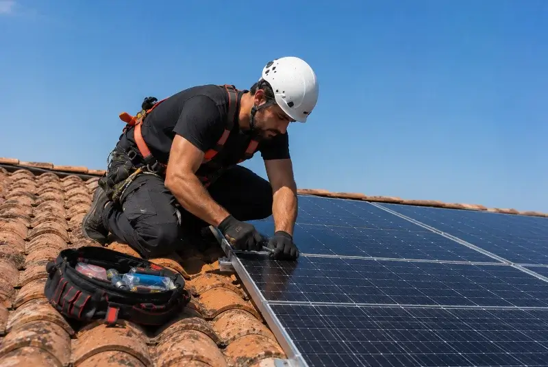 Maintenance et monitoring de panneaux solaires à Chasselay